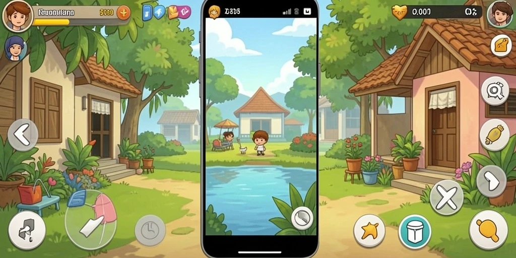 Tampilan menu utama dari API77 yang menarik.