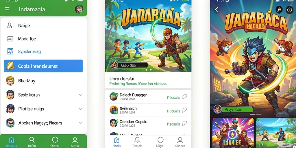 Tangkapan layar menampilkan antarmuka pengguna FB168 yang menarik.