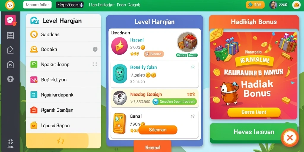 Screenshot aplikasi GACOR777 menampilkan antarmuka utama yang menarik.