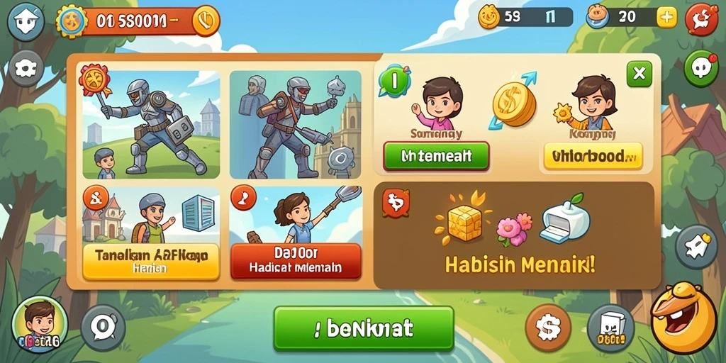 Tangkapan layar menampilkan level penuh warna di GEMS365.