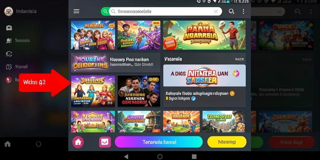Tampilan antarmuka utama yang menarik.