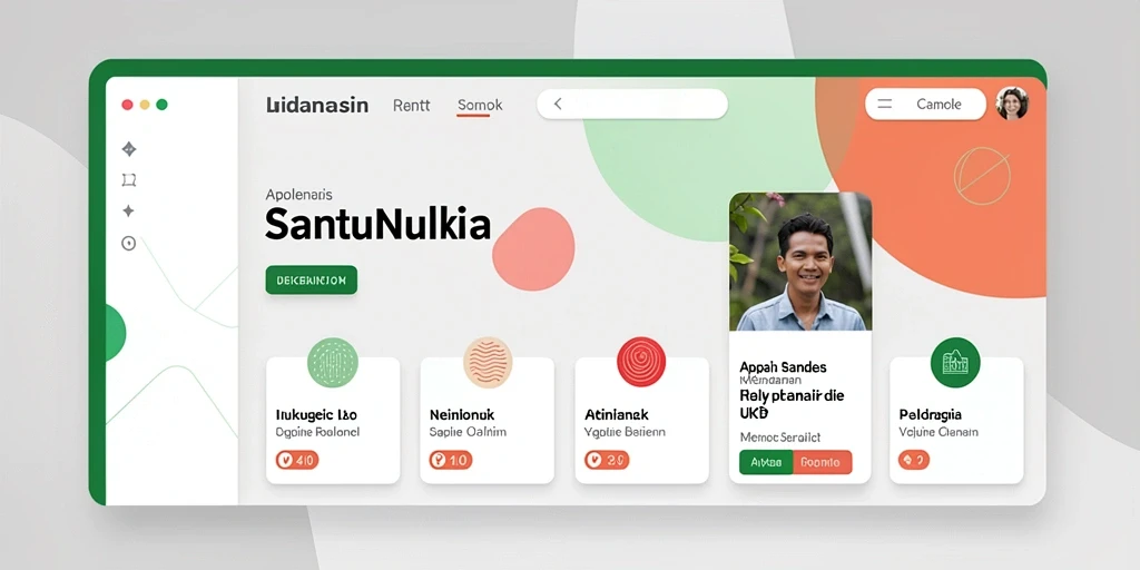 Screenshot menunjukkan antarmuka pengguna yang menarik dan interaktif.