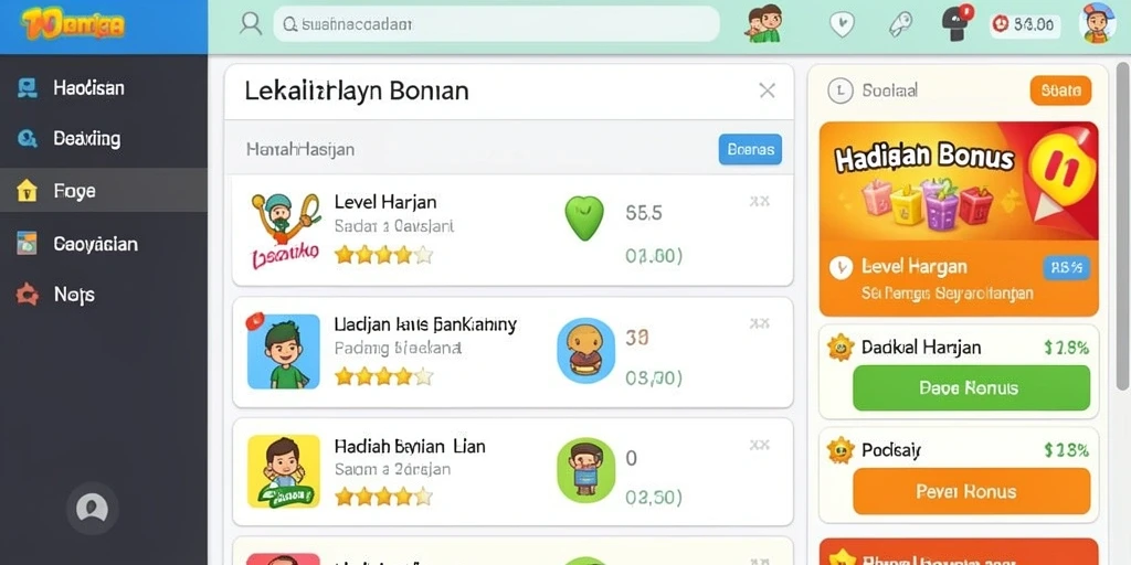 Tampilan antarmuka yang user-friendly dan menarik.