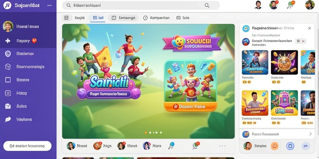 Tangkapan layar dari petualangan seru di level pertama.