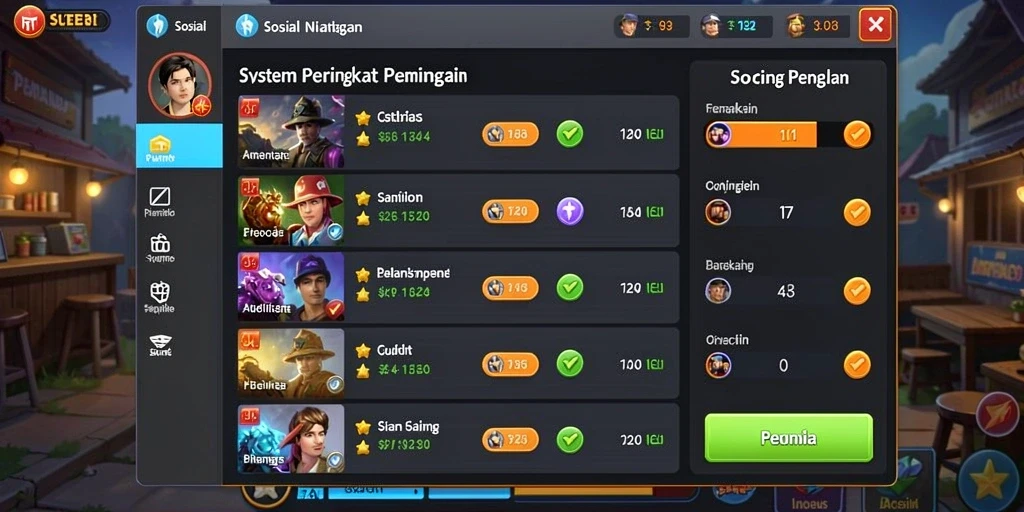 Tangkapan layar yang menunjukkan karakter utama dalam pertempuran.